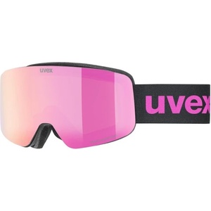 uvex Детска ски маска Uvex Kid's Pwdr Full Mirror S2 (VLT 32%) Ski goggles - Black Matt / Mirror Pink - размер One Size (417-3736-0111)