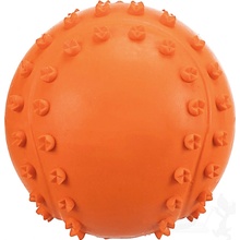 Bubu Pets basketbalový pískací míček s hroty vůní vanilky 6 cm oranžový