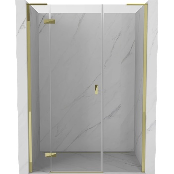 Mexen Mist-H L лява душ врата, отваряема, 155 см, прозрачна, златна - 8A5L-155-001-50-00-L (8A5L-155-001-50-00-L)