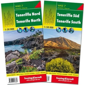 Tenerife North and South Hiking + Leisure Map, 2 Sheets 1: 50 000