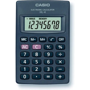 Casio Джобен калкулатор, 8 цифри, casio "hl-4t" hl 4 (hl 4) Калкулатори