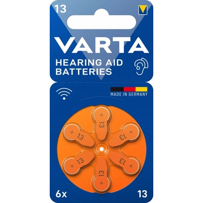 Varta Hearing Aid Type 13 6ks 24606101416