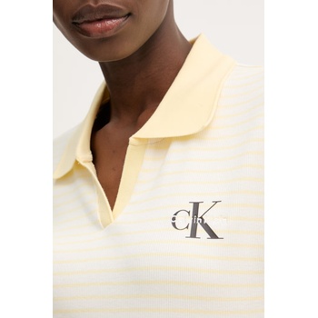 Calvin Klein Jeans тениска с яка дамска (LV047F835G)