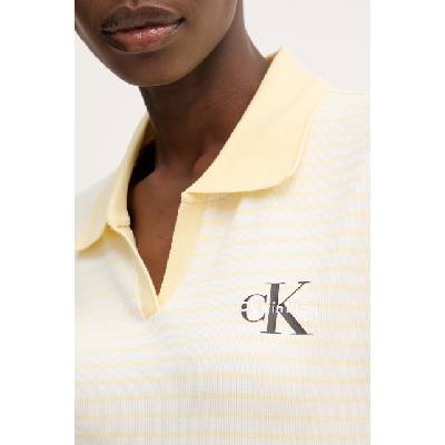 Calvin Klein Jeans тениска с яка дамска (LV047F835G)