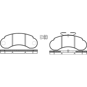 Sada brzdových platničiek kotúčovej brzdy REMSA 0142.20