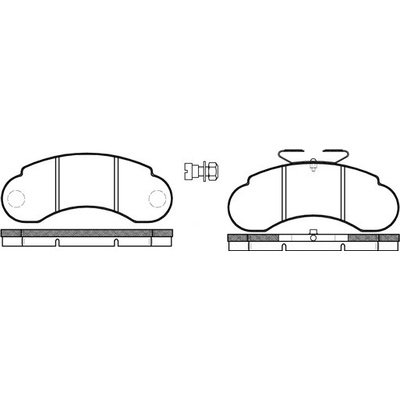 Sada brzdových platničiek kotúčovej brzdy REMSA 0142.20
