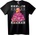 NOONEBRAND Тениска Хоумър Понички Коледно дърво - 2XL, Black
