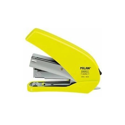 MILAN Телбод Milan Acid Compact, 24/6, За 20 листа, С включени 1000 телчета, Жълт, office1_1055120083