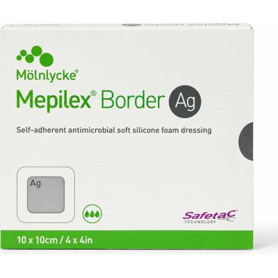 Mepilex Border Flex Lite samolepivé krytie na rany, silikónové 10 x 10 cm, 5 ks