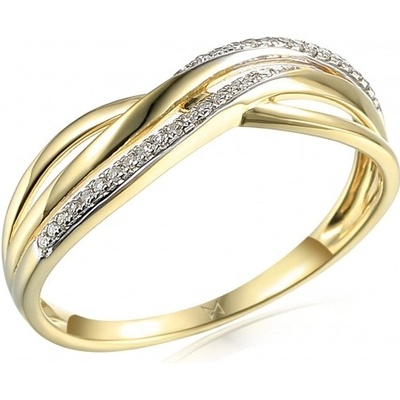 Gems Elegantní diamantový prsten Eve žluté zlato a brilianty 3818020 5 53 6