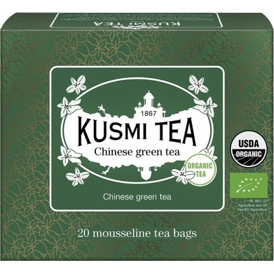 Kusmi Tea Zelený čaj CHINESE GREEN TEA 20 mušelínových vreciek