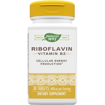Image 1 of Nature's Way Vitamin B2 400 mg (Riboflavin) [30 Таблетки]
