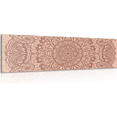 Obraz květinová Mandala - 120x40
