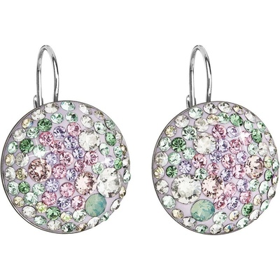 Pavona stříbrné s krystaly Crystals from Swarovski Sakura 31161.3 Sakura