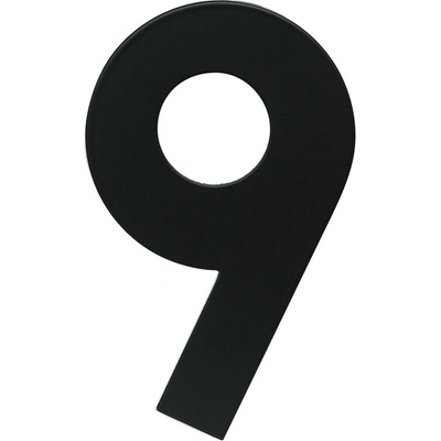 RN.120L.9.CE číslo "9" 120mm čierne matné Čierna