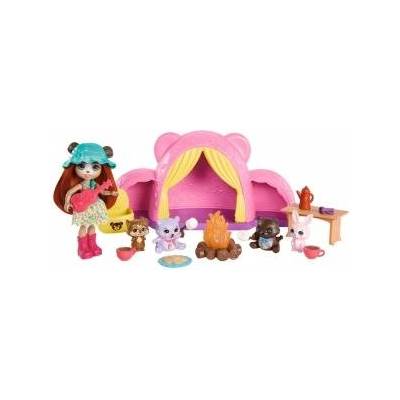 Mattel Enchantimals camping trip set bear doll ZA5995