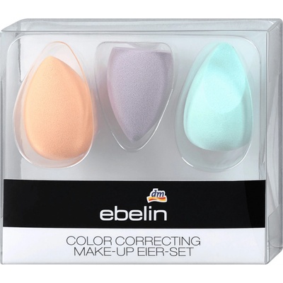 Ebelin sada houbiček na make-up Color Correcting 3 ks