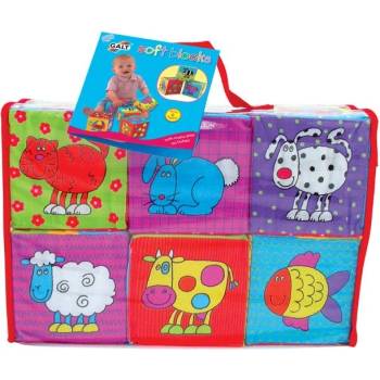 Galt Бебешки играчки Galt - Меки кубчета, животни (A1085L)