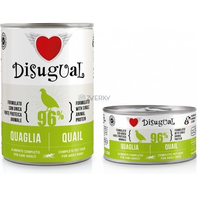 Disugual Dog Mono Quail 400 g