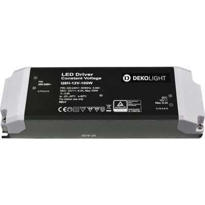 Deko-Light napájení BASIC, CV, Q8H-12-100W konstantní napětí 0-8300 mA IP20 12V DC 100,00 W 862165