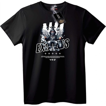 NOONEBRAND Тениска Градски парични ангел - 7XL, Black