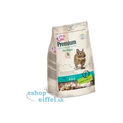 LOLO PREMIUM krmivo pro osmáky degu 750 g