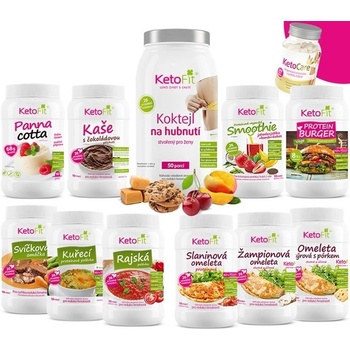 KetoFit Proteinová keto dieta na 4 týdny, 142 porcí, 4 157 g