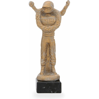 Trofej luxusní se symbolem motorismu výška 24 cm zlatá