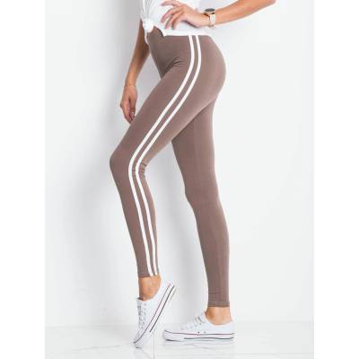 Leggings-RV-LG-4954.26-brown hnedá BASIC Feel Good 2016102292340