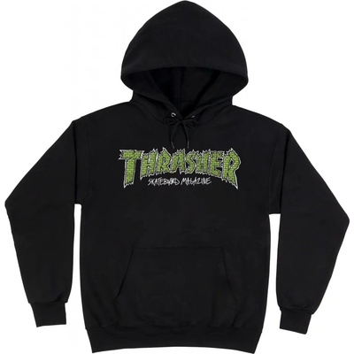 Thrasher BRICK PO HOOD Black