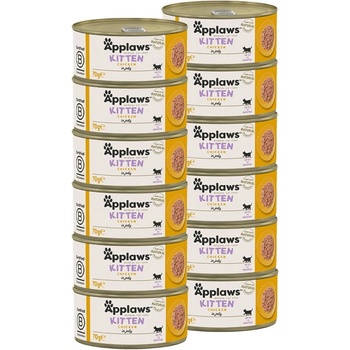 Applaws Kitten Консерва за котенца с пиле в желе 12 x 70 г