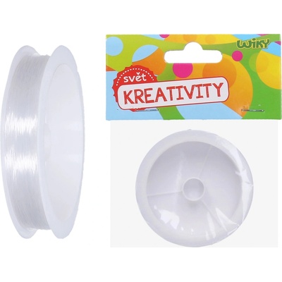 Lanko na korálky elastické transparentní 0,3 mm, 55m, 6g
