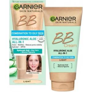 Garnier Hyaluronic Aloe All in 1 BB Cream - BB крем за комбинирана до мазна кожа SPF 25, 50мл