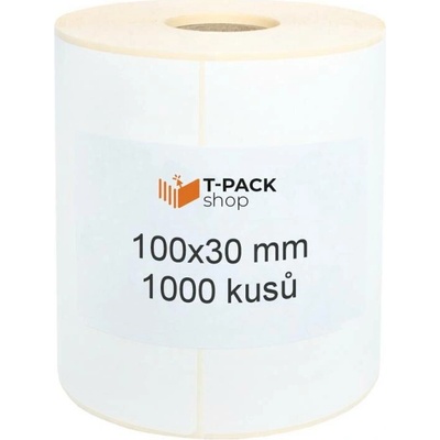 T-Pack ETE10003001 100x30 mm bilé, 1000ks