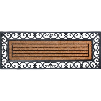 ESSCHERT DESIGN BEST FOR BOOTS XL s kokosovým vláknem a ornamenty černá 120 x 45 cm