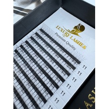 Luxury Lashes Kniha Narrow 3D Zakřivení umělých řas: C, Délka umělých řas: Mix délek 8-13 mm, Tloušťka řas: 007