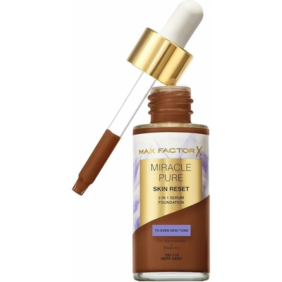 Max Factor Miracle Pure saténově matný make-up se středním krytím 100-110 Very Deep 30 ml
