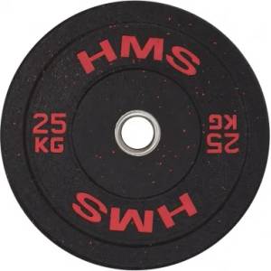 HMS Гумен диск 25 кг/ 51 мм hms htbr25 - червен
