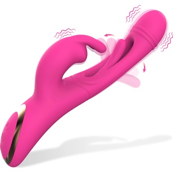 SuperLove 3in1 Flapping Rabbit G-Spot Vibrator Pink