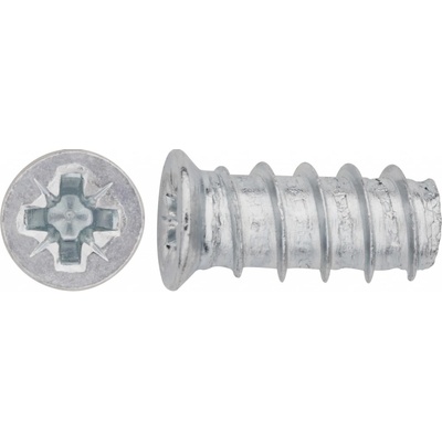 Eurošroub se zápustnou hlavou PZ2 bíle pozinkovaný 6 x 13 mm, 20 ks