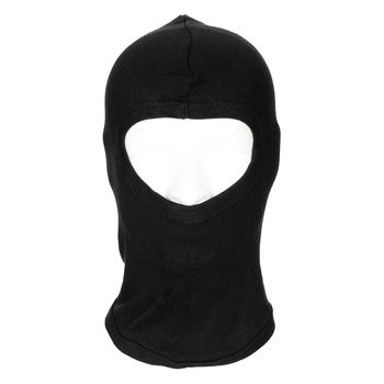Kukla MFH bavlnená tenká Balaclava 1 otvor čierna