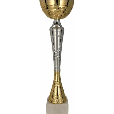 Kovový pohár Zlato-stříbrný 39 cm 12 cm