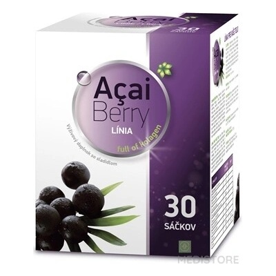 PINIA PHARMACEUTICAL CZ Acai Berry LÍNIA full of kolagen prášok vo vrecúškach 30 ks