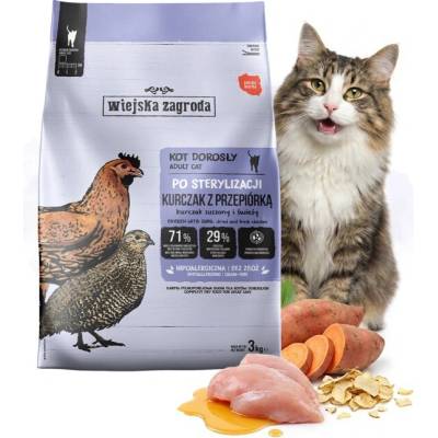 Wiejska Zagroda Kuře s křepelkou 3 kg