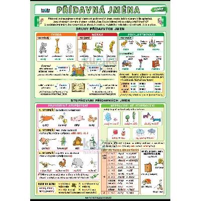 Přídavná jména - druhy A4 (30x21 cm)