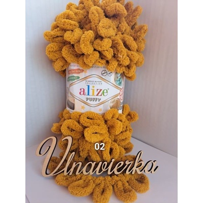Alize Puffy 02 horčicová