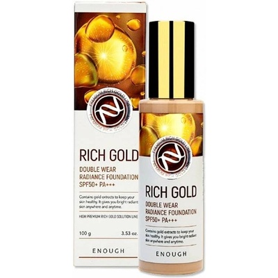 Enough Premium Фон дьо тен Rich Gold Double Wear, SPF50+, N21, 100 g