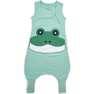 BabyBliss Спален чувал с крачета BabyBliss - BlissJump, Tog 1.0, 6-18 м, Frog Patch Mint (BLISS-JMP-0028) - ozone