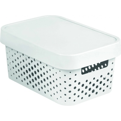 CURVER Box úložný s víkem 4,5l plastový bílý