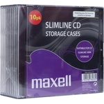 Maxell Кутийки за CD/DVD MAXELL Slim Black 10pk /цена за 10 бр. / (ML-DC-CDBOX-SLIMCASE-10PK) - caretech